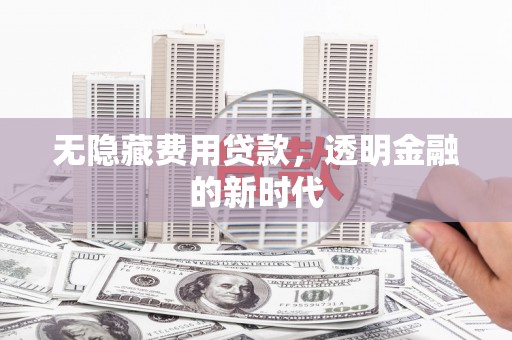 雄安新区无隐藏费用贷款，透明金融的新时代