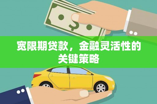 雄安新区宽限期贷款，金融灵活性的关键策略