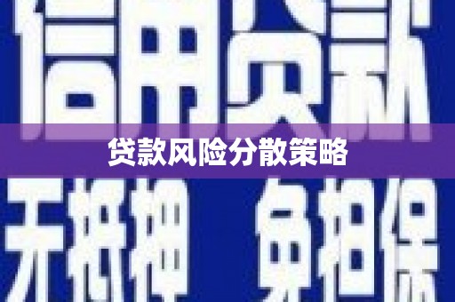 雄安新区贷款风险分散策略