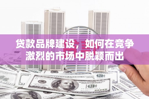 雄安新区贷款品牌建设，如何在竞争激烈的市场中脱颖而出