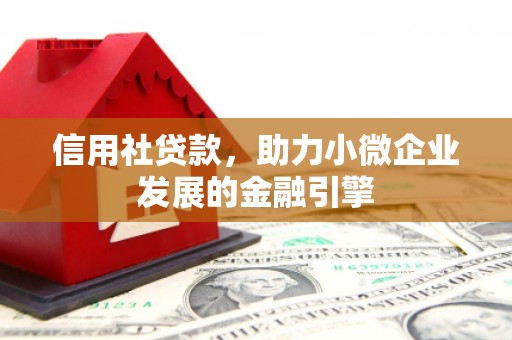 雄安新区信用社贷款，助力小微企业发展的金融引擎