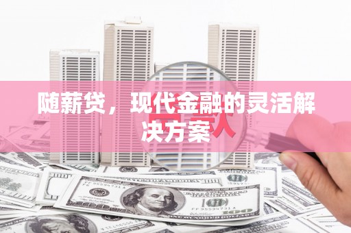 雄安新区随薪贷，现代金融的灵活解决方案