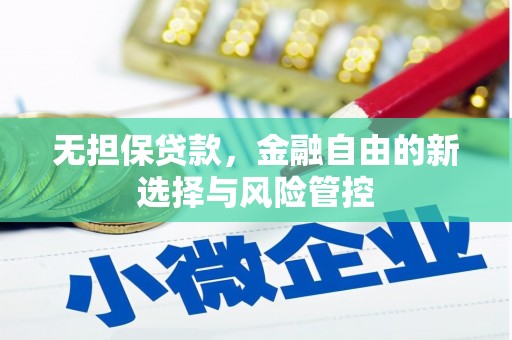 雄安新区无担保贷款，金融自由的新选择与风险管控
