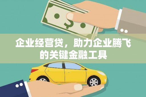 雄安新区企业经营贷，助力企业腾飞的关键金融工具