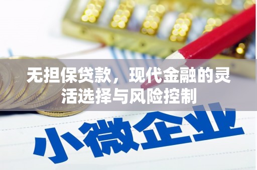 雄安新区无担保贷款，现代金融的灵活选择与风险控制