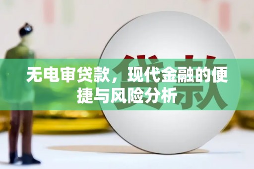 雄安新区无电审贷款，现代金融的便捷与风险分析