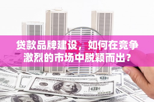 雄安新区贷款品牌建设，如何在竞争激烈的市场中脱颖而出？
