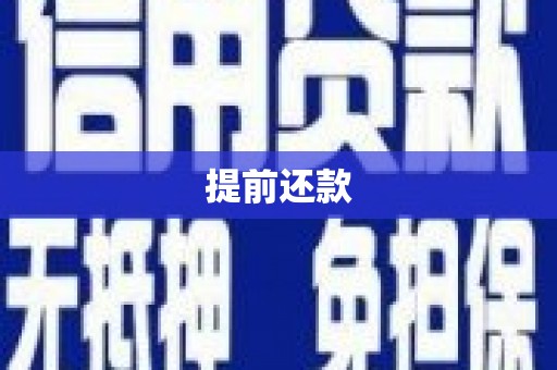 雄安新区提前还款