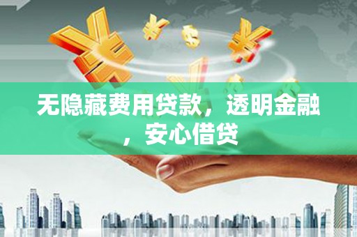 雄安新区无隐藏费用贷款，透明金融，安心借贷