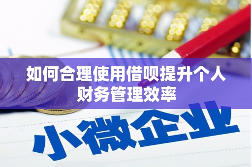 雄安新区如何合理使用借呗提升个人财务管理效率