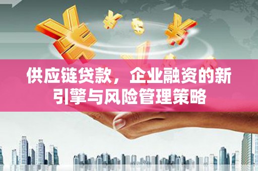 雄安新区供应链贷款，企业融资的新引擎与风险管理策略
