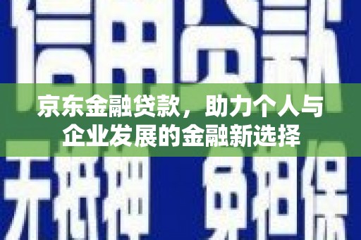 雄安新区京东金融贷款，助力个人与企业发展的金融新选择