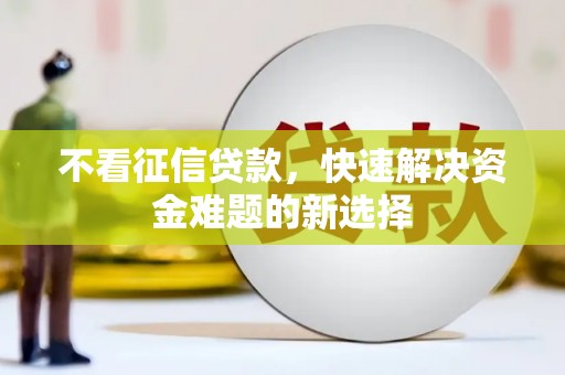雄安新区不看征信贷款，快速解决资金难题的新选择