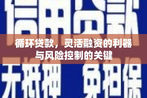 雄安新区循环贷款，灵活融资的利器与风险控制的关键