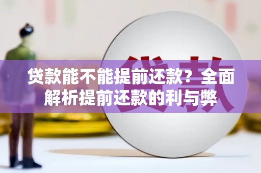 雄安新区贷款能不能提前还款？全面解析提前还款的利与弊