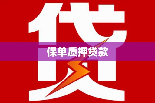 雄安新区保单质押贷款