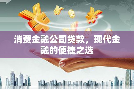 雄安新区消费金融公司贷款，现代金融的便捷之选