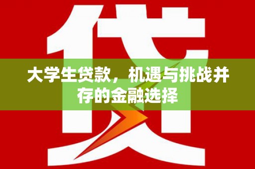 雄安新区大学生贷款，机遇与挑战并存的金融选择