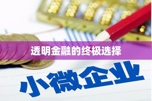 雄安新区透明金融的终极选择